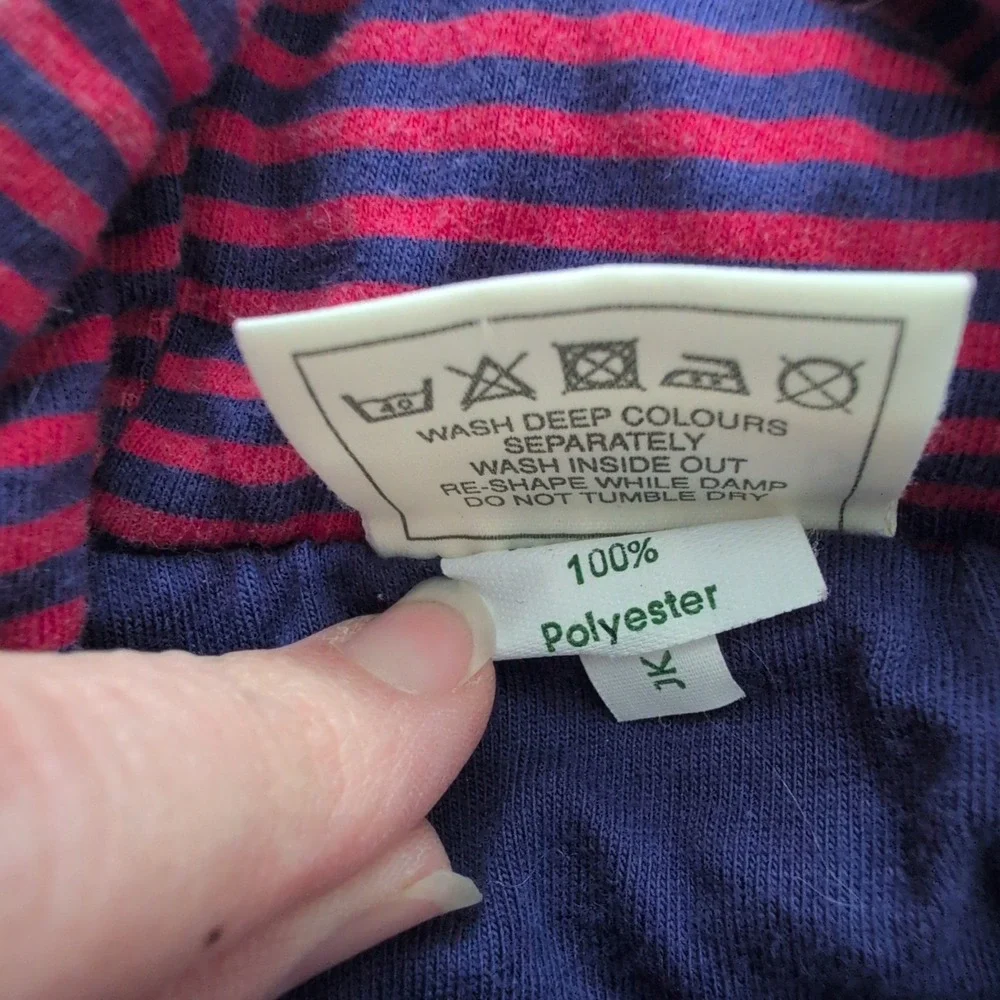 Vintage Laura Ashley Child Quilted Jacket Purple‎ Rocking Horse Girls Hood 2-2.5